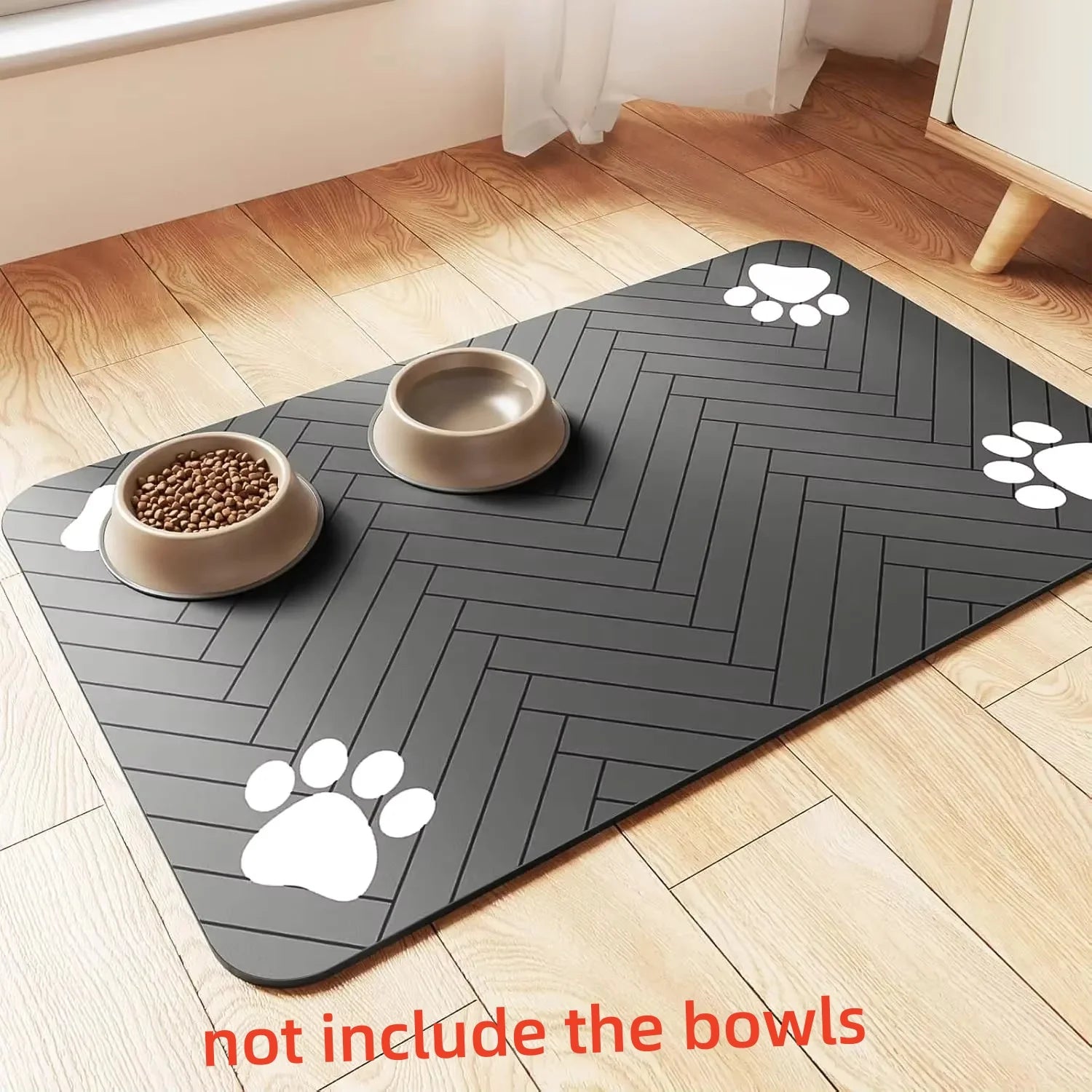 Tapis Repas Antidérapant pour Animaux – Imperméable & Facile à Nettoyer