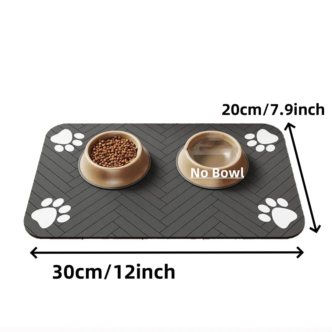 Tapis Repas Antidérapant pour Animaux – Imperméable & Facile à Nettoyer