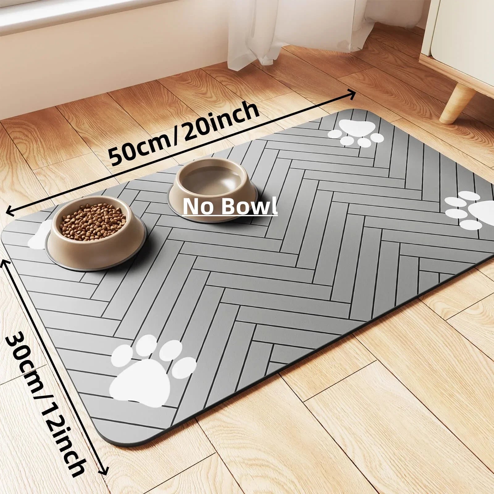Tapis Repas Antidérapant pour Animaux – Imperméable & Facile à Nettoyer