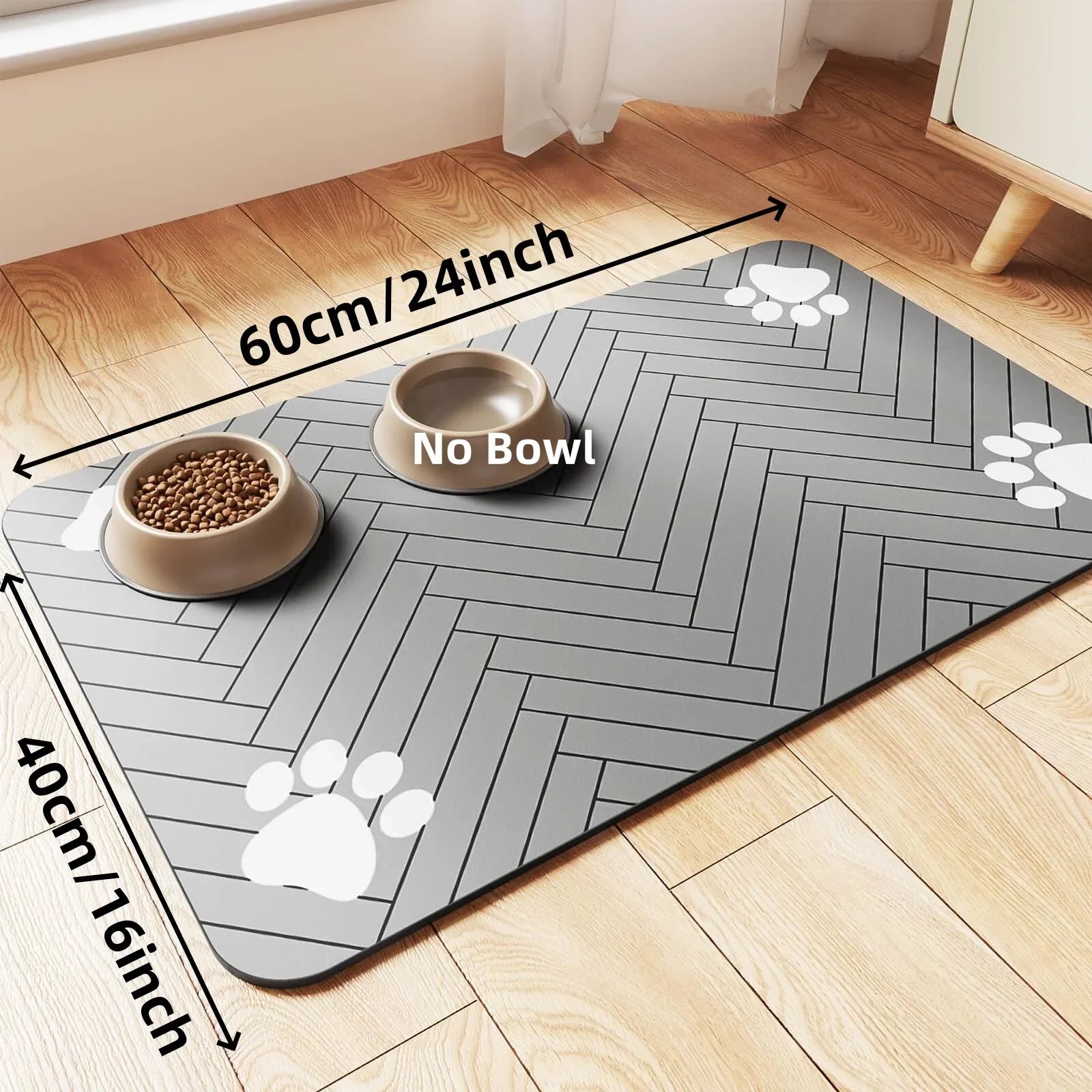 Tapis Repas Antidérapant pour Animaux – Imperméable & Facile à Nettoyer