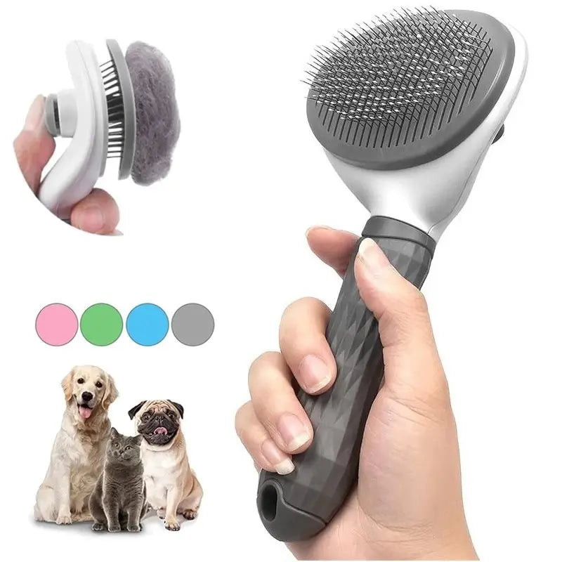 Brosse Auto-nettoyante Anti-Poils pour Chiens & Chats